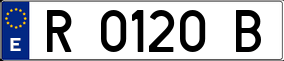 Trailer License Plate